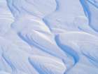 Wind erosion in snow, glaciers Rabotbreen and Konigsbergbreen, Spitzbergen, Svalbard, Norway. Art Print